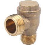 Raccords filet�s de clapet anti - retour de compresseur d'air en laiton de clapet anti - retour � 2 voies ...