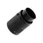 Raccord de flexible noir pour aspirateur rowenta