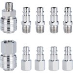 Vurahome - raccord rapide de compresseur 1 / 4bsp coupleur pneumatique d'air kit raccords de tuyau connecteur ...