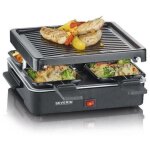 Raclette gril 21x21 4 parts 600w severin 2370