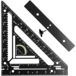 Rafter square tool en aluminium alliage r�duire trorangulaire carpenter retractor avec un bloc de gabarit ...