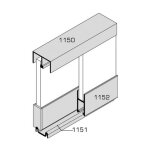 Bezault sas - rail du bas 1151 argent vachette pour vitrine coulissante - 5 mètres - 343141 Bezault sas - rail du bas 1151 argent vachette pour vitrine coulissante - 5 mètres - 343141