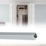 Rail de porte coulissante 2m ? support jusqu'� 50kg ? compatible portes pliantes ? installation facile ...
