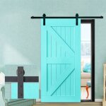Rail porte coulissante quincaillerie kit de pour porte coulissante et porte de grange(convient pour les ...