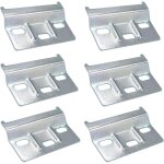 Rail de suspension fixation plaque support placards meubles 6 pcs rail de suspension pour meuble 64mm ...