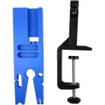 Rainure en v pour �tabli, pince de table mobile sans per�age pour le travail du bois, le travail des ...