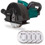 Vonroc - rainureuse 1700w - 150 mm, 6 disques diamant - poigne souple, conduits d'eau - s2wc501ac