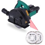 Vonroc - rainureuse bton et pierre  laser 1700w 4 disques diamants 150mm - sac de rangement inclus