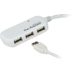 Aten - rallonge usb 2. 0 avec concentrateur  4 ports - 12 m