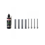 Ram - kit scellement chimique 4 tamis 15x85 + 4 tiges filetes 10x130