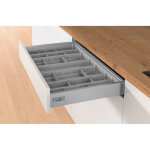 Range - couverts orgatray 590 gris - largeur : 407 mm - pour caisson de largeur : 500 mm - hettich