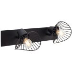 Seynave - rampe 2 spots, design, mtal noir e14 max 40 w kasteli