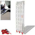 Swanew - rampe de chargement rampe d'accès pliable moto voiture aluminium jusqu'à 340kg Swanew - rampe de chargement rampe d'accès pliable moto voiture aluminium jusqu'à 340kg