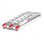 Wiltec - rampe de chargement pliable 2280 x 288 x 100 mm ? capacit� de charge max. 340 kg ? en aluminium ...