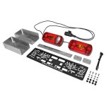 Rampe de feux et support de plaque pour porte - gibier gehetec deep 210