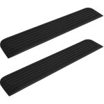 Vidaxl - rampes de seuil 2 pcs 110x21x2, 5 cm caoutchouc