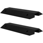 Vidaxl - rampes de seuil de pont 2 pcs 80x40x8 cm caoutchouc