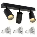 Randaco - swanew spot de plafond tournante barre spots plafond salon salle � manger cuisine couloir trois ...