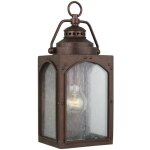 Randhurst petite lanterne murale d'ext�rieur � 1 lumi�re, oxyde de cuivre, ip44, e27 - elstead