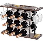 Range bouteille vin �tag�re � bouteille m�talique, casier � vin pour 9 bouteilles, �tag�re � vin pour ...