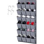 Range - chaussures � suspendre sur la porte 24 poches, stockage de chaussures, pliable collection de ...