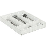 Rangement  couverts, compartiments de tiroirs avec 4 blocs, les ustensiles de cuisine, 4, 5x26x36 cm, ...