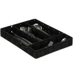 Rangement  couverts, compartiments de tiroirs avec 4 blocs, les ustensiles de cuisine, 4, 5x26x36 cm, ...