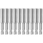 Rapanda - lot de 10 rallonges de porte - embouts de tournevis � tige hexagonale de 60 mm � d�gagement ...