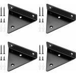 Rapanda - 4 pi�ces supports d'�tag�re flottants, supports � tablettes muraux triangulaires invisibles, ...