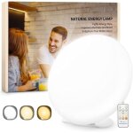 Lampe de luminothrapie lampe sdd 10000 lux avec 3 modes de couleurs, 5 niveaux de luminosit, lampe ...