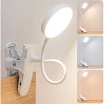 Rapanda - led lampe usb lampes clips tactile, 3 modes d'�clairage luminosit� r�glable lampe de bureau, ...