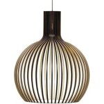 Rapanda - petite suspension semi - globe en bois de style r�tro de style ferme, lustre antique, lampe ...