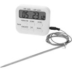 Rapanda - thermom�tre hygrom�tre num�rique lcd thermom�tre �lectronique, thermom�tre alimentaire � sonde ...