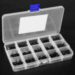 Rapanda - vis � t�te frais�e en acier au carbone noirci de qualit� 480, 10. 9 pi�ces, vis � six pans ...
