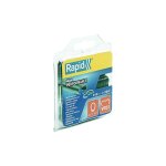 Agrafes grillage - vr22 platifie vert, pour la fixation de clture de jardin, parc, habitation, ect ...