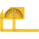 Rapporteur 0 - 180 degr�s, d�tecteur d'angle inclin� interne et externe, jauge r�glable en plastique, ...