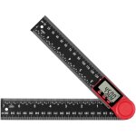 Rapporteur d'angle numrique 2 en 1, lcd digital mesureur d'angle 8 - inch 200mm angle gauge, mise  ...