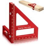 Rapporteur carr� pour le travail du bois, r�gle de mesure multi - angle 3d, r�gle triangulaire en aluminium ...