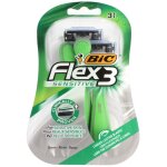 Rasoir bic flex 3 sensitive, paquet de 3