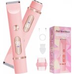Rasoir �lectrique 2 en 1 pour femme, tondeuse intime, tondeuse maillot bikini, rasoir femme pour visage, ...