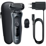 Rasoir �lectrique - braun - s�ries 6 61 - n1000s - 50 min autonomie - noir �l�gant - sensoflex