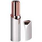 Rasoir �pilateur pour femmes en forme de rouge � l�vres, fonctionnant sur batterie, avec lumi�re led