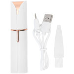 Rasoir visage mini en forme de rouge � l�vres - �pilateur �lectrique l�ger pour femmes, rechargeable ...