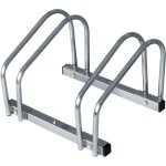 R�telier v�lo pour 2 v�los, au sol porte - v�lo en acier inoxydable, argent� 40x29x26cm - woltu