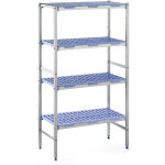 Rayonnage 1750(h)x400(p)x890(l)mm modulaire 4 niveaux - tournus