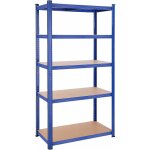 Rayonnage tagre  5 niveaux, 50 x 100 x 200 cm, capacit 600 kg, planches rglables, style industriel, ...