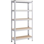 Rayonnage �tag�re de rangement � 5 niveaux, 30 x 75 x 150 cm, capacit� 650 kg, planches r�glables, style ...
