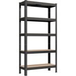 Rayonnage �tag�re de rangement � 5 niveaux, 30 x 75 x 150 cm, capacit� 650 kg, planches r�glables, style ...