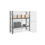 Rayonnage grillag� et verouillable - 2 nivx - �l�ment suivant - 2000x1800x800mm - utilisable uniquement ...