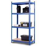 Costway - rayonnage m�tallique etag�re de rangement capacit� de charge 520kg avec 4 tablettes pour garage ...